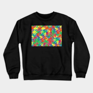 Fuzzy Wiggly worms on a string. It's Worm Time Babey! Crewneck Sweatshirt